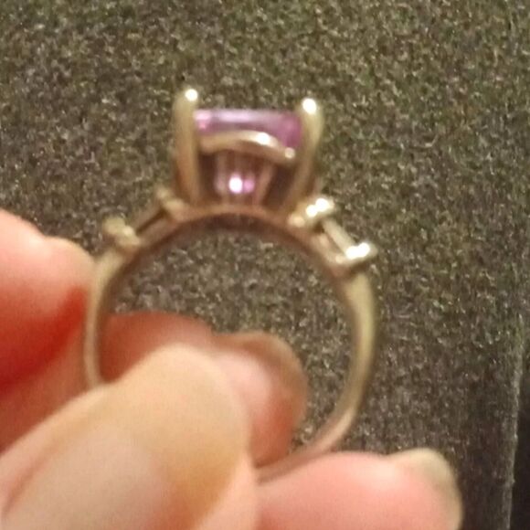 Vintage 925 Amethyst Ring From Nevada Jewelry Co. Size 7.75 - Picture 3 of 4